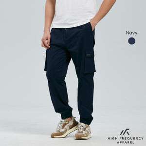 Cargo Pants With Elastic Cuffed Leg Opening