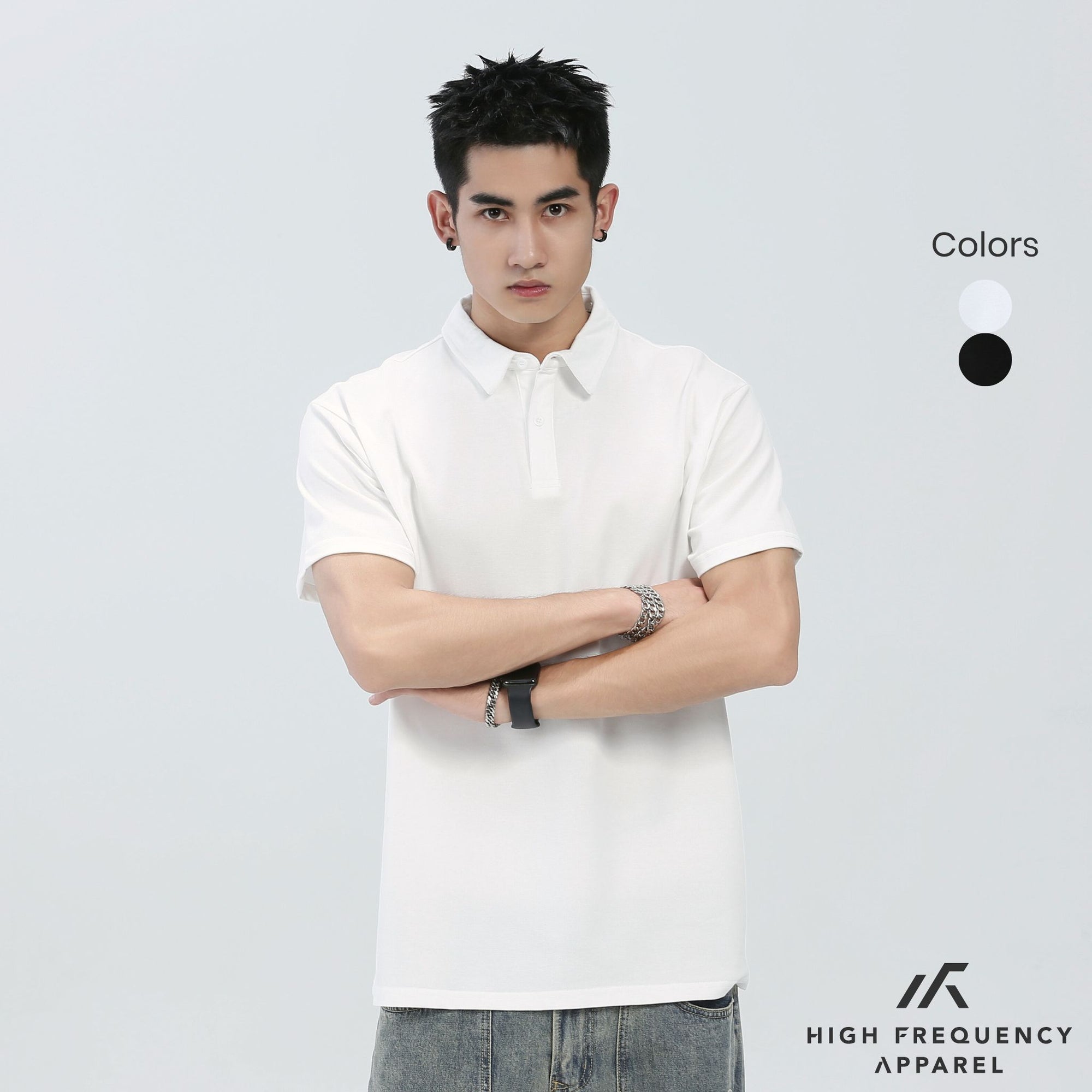 HFA Unisex Cotton Pique Short Sleeve Slim Fit Polo T-Shirt