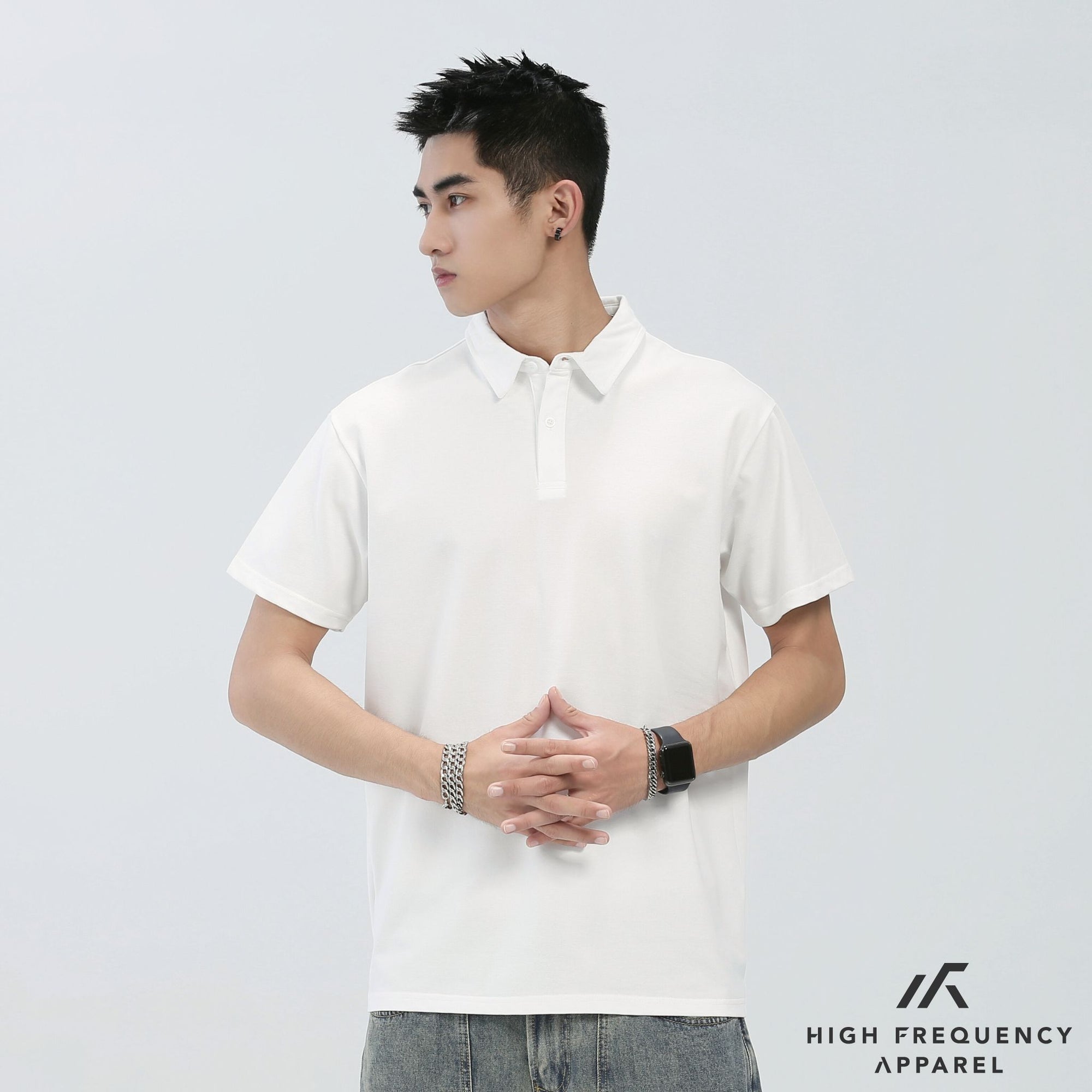 HFA Unisex Cotton Pique Short Sleeve Slim Fit Polo T-Shirt
