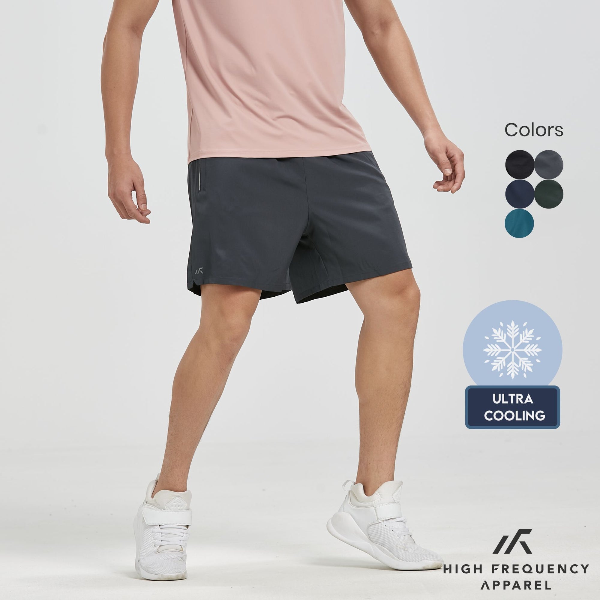 HFA Men's Dri-Fit Ultra Cooling Sports Shorts With Zippered Pockets