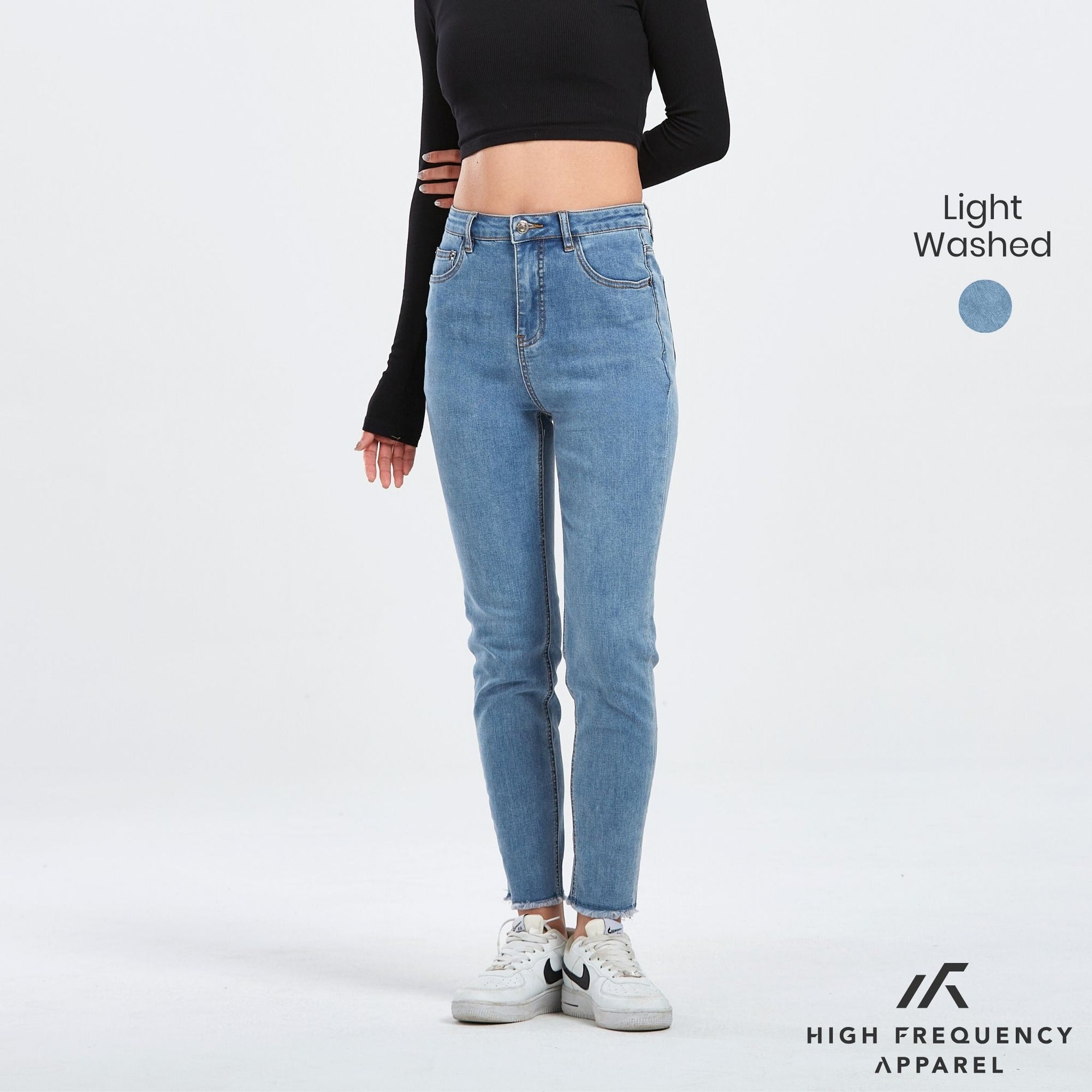 Women High Waist Fitted Denim Jeans