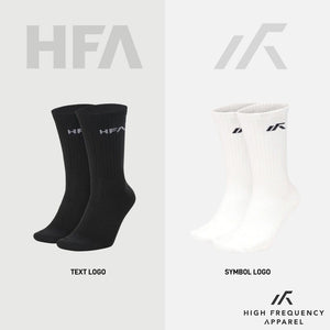 [Pack of 3] HFA Unisex Dri-Fit Crew Sports Socks With Cushioned Sole