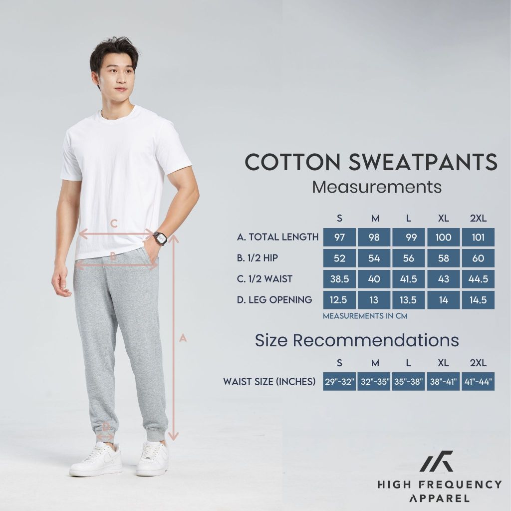 Cotton Sweatpants With Elastic Cuffed Leg Opening
