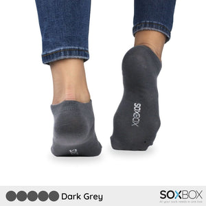 [5 Pairs] SoxBox Low Ankle Unisex Cotton Comfortable Socks