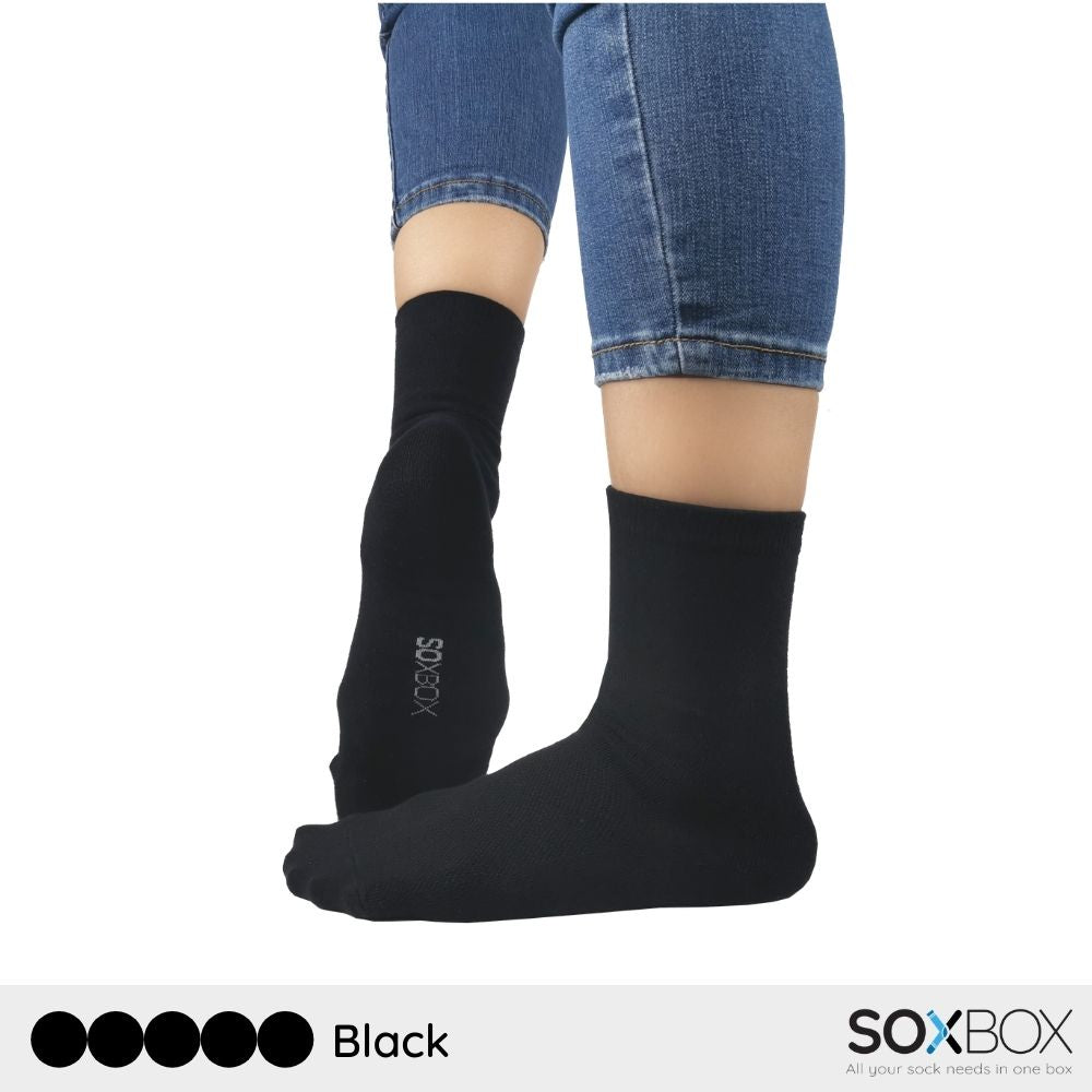 5 Pairs] SoxBox Long Unisex Cotton Comfortable Socks - HF Apparel