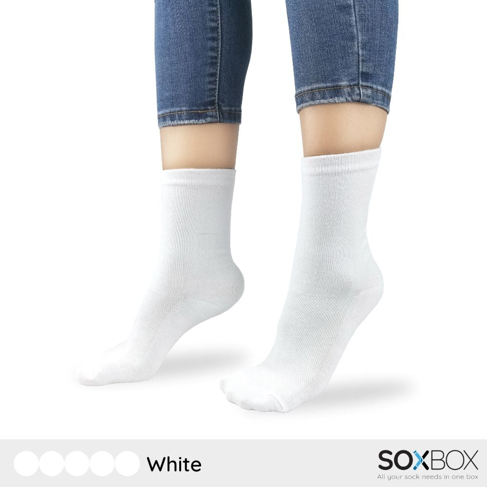 [5 Pairs] SoxBox Unisex Long Cotton Socks