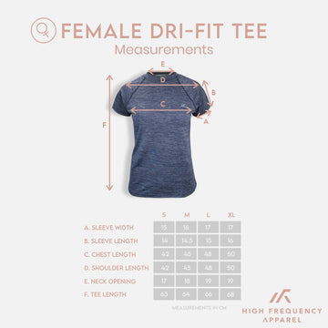 Female Short Sleeve Dri-fit Tee - HF Apparel
