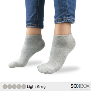 [5 Pairs] SoxBox Mid Ankle Unisex Cotton Comfortable Socks